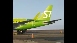 Полет Ovb - Bax 29.11.2020 S7 Embraer 170 VQ-BYV#2 Takeoff + An 124 Bonus