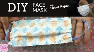 DIY Face mask from Paper Towel |  Disposable Face Mask Tutorial