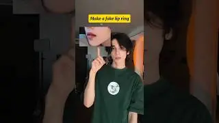 Make a fake lip ring #fake #shorts