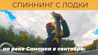Ловим на спиннинг щуку и окуня на реке Самарка осенью. Не далеко от города Самара