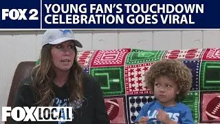 Young Lions fan's touchdown celebration goes viral