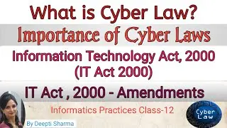 What is Cyber Law ? | Overview of Indian IT Act , 2000 | IT Act , 2000 -Amendments | IP Class 12