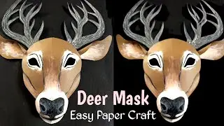 Deer Mask Craft. Deer Paper Craft. School Craft. Deer Costume. Animal Mask. #deerMask #deerCraft #ck