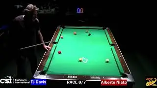 TJ Davis vs Alberto Nieto -- DFW 9 Ball Tour 1st stop Rusty's Arlington TX 1-26-2019