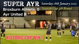 Ayr United record largest ever away cup win !