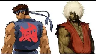 MUGEN: EVIL RYU AND EVIL KEN VS I` NO AND ROBO KY.