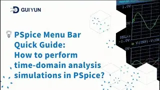 How to perform time-domain analysis simulations in PSpice?