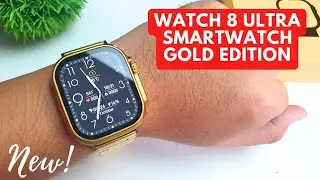 Распаковка и обзор умных часов Watch 8 Ultra Gold Edition | АНГЛИЙСКИЙ