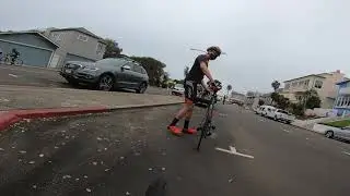 Road bike ride Oct cloudy day