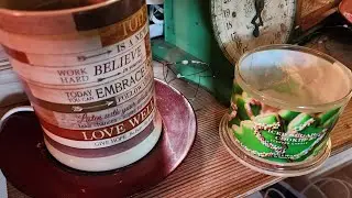 A little Homeworx candle crock experiment!