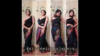 How To Style A Saree in 4 Ways | Style With Kalaneca | Deconstructed saree |