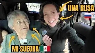 MI SUEGRA MEXICANA🇲🇽 sale por PRIMERA vez en mi canal y probamos COMIDA RUSA🇷🇺