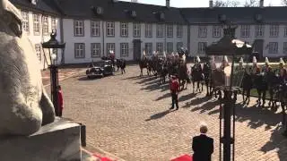 State Visit of king Willem-Alexander and Queen M&aacute;xima to Denmark, arrival