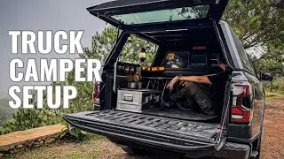 TRUCK CAMPING SETUP -  Stoke Voltaics - Dewbu Jacket - Trustfire Flashlight