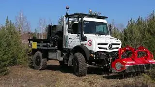 Autonomous Driving for UNIMOG - Mulching Tool