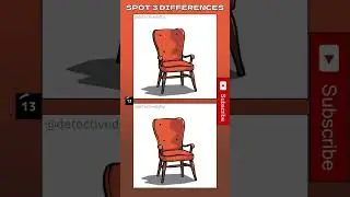🕵️&zwj;♀️ Spot 3 Differences Challenge! &ndash; 431 🔍 #chair