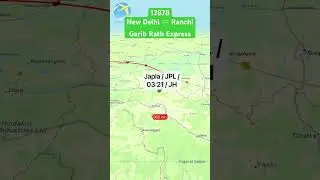 12878 #NewDelhi ⇌ #Ranchi #GaribrathExpress #indianrailways #delhi #ranchi #jharkhand #bihar #trains