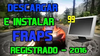 🎥Descargar e instalar Fraps [Registrado] Full Espa&ntilde;ol (Windows 7/8/10)  2017✔️