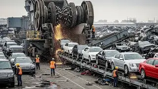 30 Most Insane Shredding & Crushing Machines That Obliterate Everything | Scrap Processing