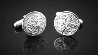 Hand Made Celtic Cufflinks by Tain Silver