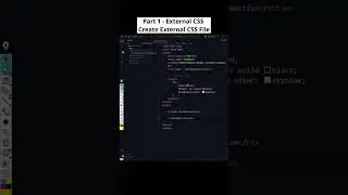 Part 1 - External CSS - Create an External CSS File! #csstutorial #codewithmayur