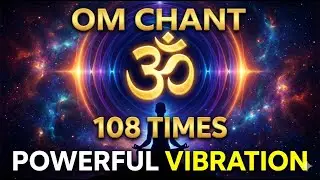 Om 108 Times - ॐ मंत्र जप | Powerful OM Chant for Positive Vibration | Healing Sound Energy