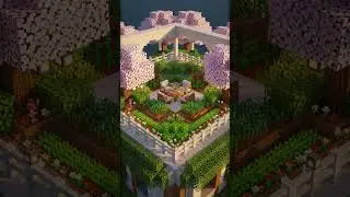 Building INSANE Cherry Blossom Veranda in Minecraft Roof-top Farm Designs 2025! (EPIC Tutorial) #Sho