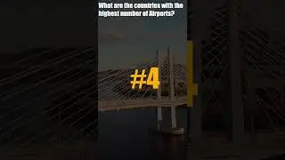 Countries with highest number of Airports #shorts