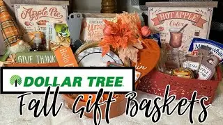 3 Dollartree Fall Gift Baskets *Budget Friendly & Affordable Gift Ideas*