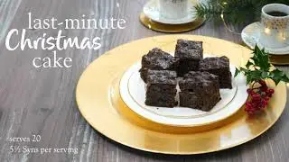 Slimming World last minute Christmas cake recipe - 5&frac12; Syns per portion