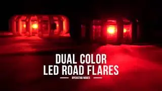 Dual Color LED Road Flare Operating Modes