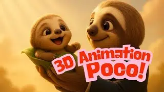3D Animation Slow, Ruby & Poco &ndash;The story of the sloth family 🦥🎶