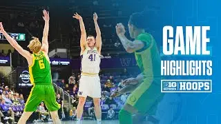 Oregon at Washington | HIGHLIGHTS | Big Ten Basketball | 01/25/2026