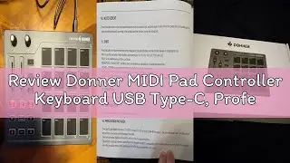 Review Donner MIDI Pad Controller Keyboard USB Type-C, Professional Drum Pad Machine Beat Maker with