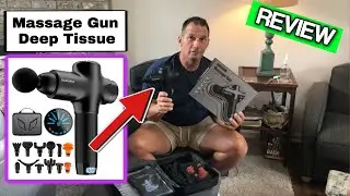 Massage Gun Deep Tissue Percussion Muscle Massage Gun for Athletes,Super Quiet Portable Electric