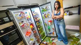 MEUS AMIGOS ROUBARAM TUDO QUE TINHA NA MINHA GELADEIRA NOVA 😡