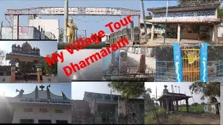 My village tour|| Dharmaram || mana telangana uru muchatlu || shivalayam || church || masid