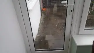 Badly built conservatory. Lh Gutter leak from inside