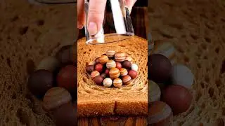 Is Jupiter actually peanut butter?!?🪐 #satisfying #asmr #shorts #breakfast