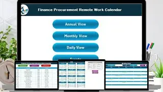 Finance Procurement Remote Work Calendar in Excel