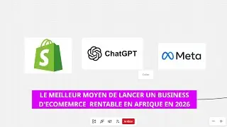 FORMATION GRATUITE LANCER UN BUSINESS D'ECOMMERCE EN AFRIQUE EN 2026 - PARTIE 1 - RECHERCHE PRODUIT