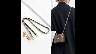 New design Leather and chain shoulder strap for the nice nano,Crossbody strap for the nice nano bag
