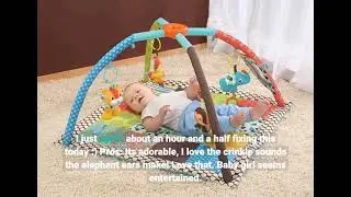 Infantino Sweet Safari Twist and Fold Activity Gym and Play Mat