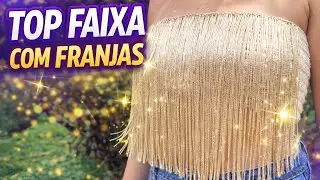 Top Faixa de Croch&ecirc; com Franjas Brilhantes ✨ | F&aacute;cil, Ajust&aacute;vel e Perfeito pro Carnaval