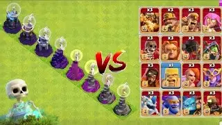 Healer tower base formation vs super troops attack clashofclans game 