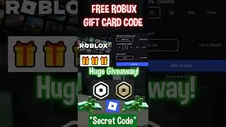 FREE ROBUX CODE 2025 *WORKING* ROBLOX GIFT CARD GIVEAWAY #roblox