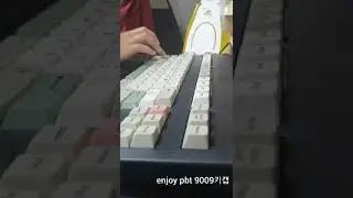 체리키보드(CHERRY) G80-3494 텐키리스 튜닝 청축 키캡별 타건영상