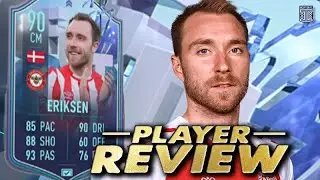 90 FANTASY ERIKSEN PLAYER REVIEW! FIFA 22 Ultimate Team