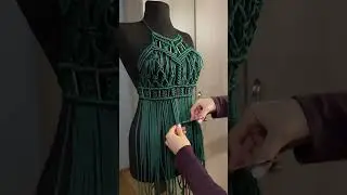 Work process. Macrame top🖤 #macrametutorial #macrame