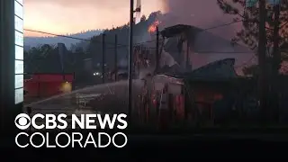 Fire destroys shopping center in Nederland
